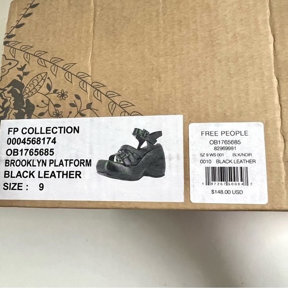 NWT Free People Ladies Brooklyn Ankle Strap Platform Sandals Whimsygoth 9M - Picture 11 of 11